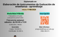 Flyer Diplomado en Elaboración de Instrumentos de Evaluación