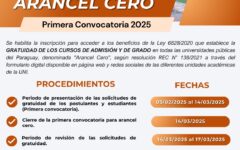 flyer convocatoria Arancel Cero