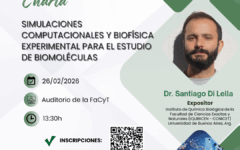 Charla Simulaciones computacionales y biofísica experimentalpara el estudio de biomoléculas