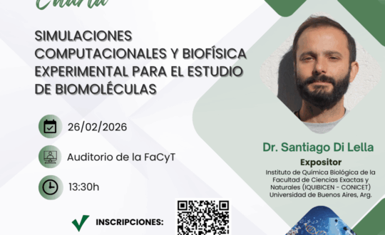 Charla Simulaciones computacionales y biofísica experimentalpara el estudio de biomoléculas