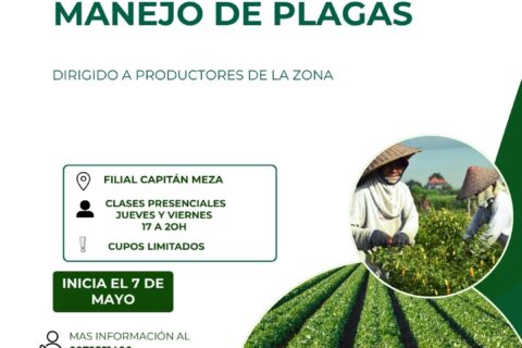 Flyer Curso Manejo de Plagas Cap Meza