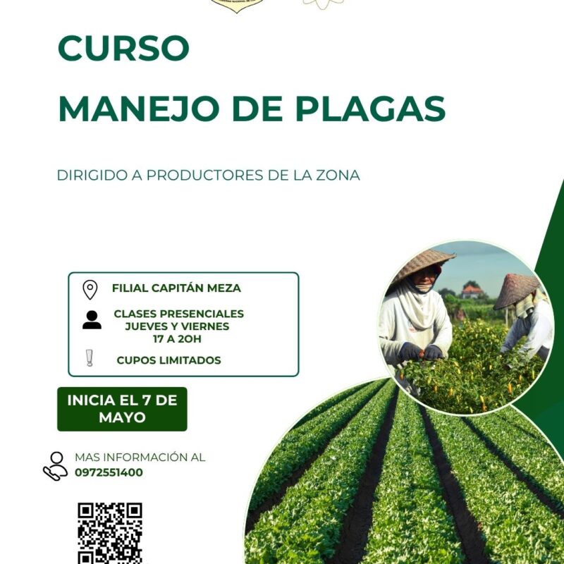 Flyer Curso Manejo de Plagas Cap Meza