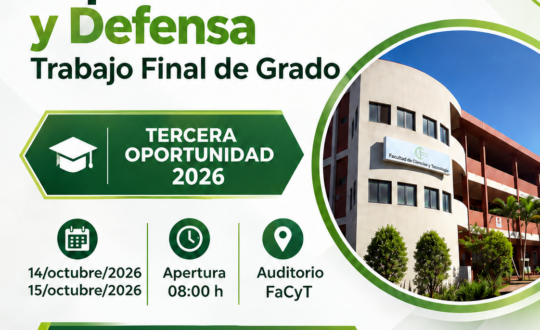 Exposición Oral y Defensa 2026